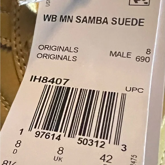 ADIDAS WALES BONNER X SAMBA MILLENNIUM FADE GOLD